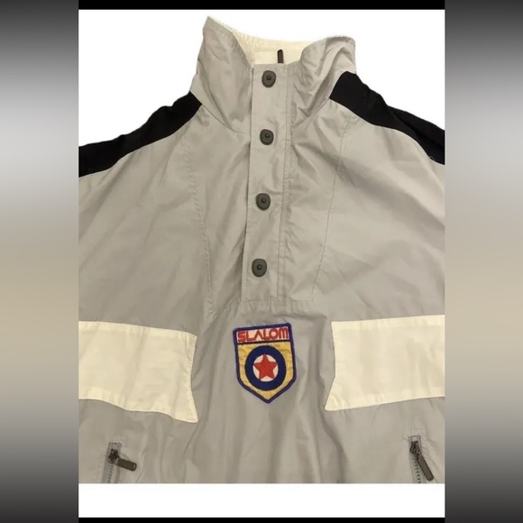 Retro Olympic Ski Winter Jacket With Zip Pockets Size Large Slalom  Vintage - Picture 3 of 7